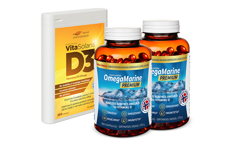 „VitaSolaris® D3“ + „OmegaMarine™ Premium“